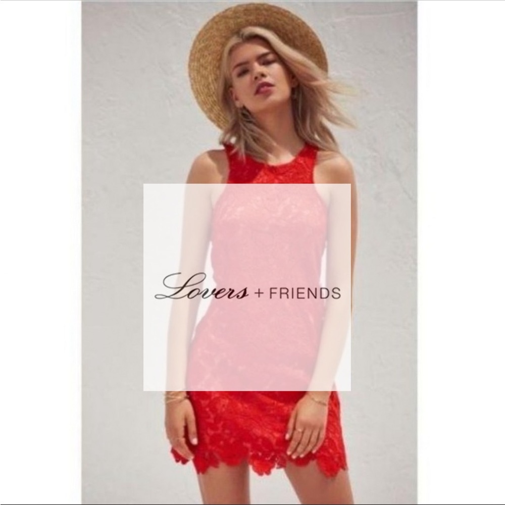 Lovers & Friends Red Lace Dress - Perfect for Valentine’s Day